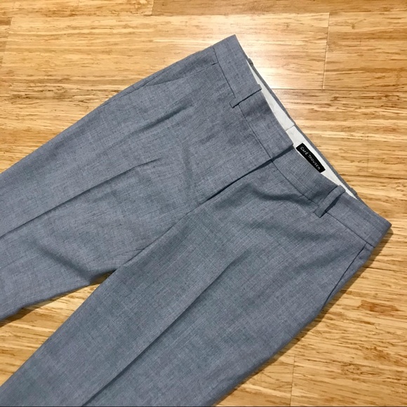 J. Crew Cafe Trouser Gray Wool Flannel Size 8 - Picture 3 of 6